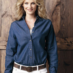 Women's Long Sleeve Denim Shirt