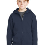 Youth NuBlend ® Full Zip Hooded Sweatshirt