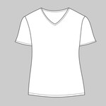 Ladies' V-Neck Polyester T-Shirt
