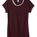 Ladies' Sheer Jersey Short-Sleeve 2-in-1 T-Shirt