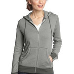 Ladies Mini Stripe Full Zip Hoodie