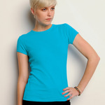 +CANVAS Ladies' Baby Rib Short-Sleeve Tee