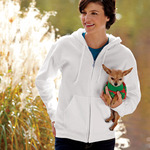 ® DryBlend® Adult Full-Zip Hooded Sweatshirt