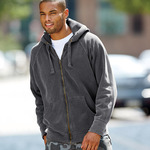 Comfort Colors Adult Garment-Dyed Heavyweight Frayed Full-Zip Hooded Sweatshirt