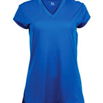 Solid Color Cap Sleeve Ladies Jersey