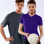 UltraClub® Ladies' Cool & Dry Sport V-Neck Tee