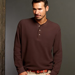 UltraClub Adult Mini Thermal Henley