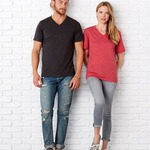 Unisex Triblend Short-Sleeve V-Neck Tee