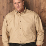 Long Sleeve Cotton Twill Shirt Tall Sizes