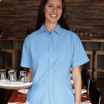 Women's Short Sleeve Stain Resistant Oxford Shirt