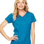 Ladies' V-Neck Fine Jersey T-Shirt