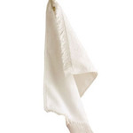 Fringed Fingertip Towel with Corner Grommet and Hook