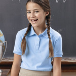 Girls' Short Sleeve Picot Polo