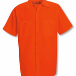 Men's Enhanced Visibility Short Sleeve Work Shirt