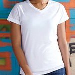 Ladies' V-Neck Sublimation T-Shirt