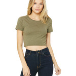 Ladies' Poly-Cotton Crop T-Shirt