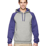 Adult 8 oz. NuBlend® Colorblock Raglan Pullover Hooded Sweatshirt