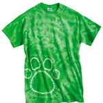 Pawprint Tie-Dyed T-Shirt