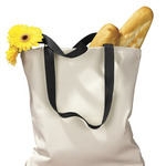 Canvas Tote with Contrasting Handles