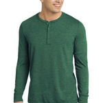 Young Mens Gravel 50/50 Long Sleeve Henley Tee