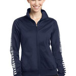 Ladies Dot Sublimation Tricot Track Jacket