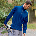 UltraClub&reg; Men's Cool & Dry Sport 1/4-Zip Pullover