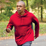 UltraClub® Adult Cool & Dry Sport Hooded Pullover