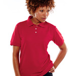 UltraClub® Ladies' Platinum Performance Piqué Polo with TempControl Technology