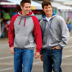 Adult NuBlend&reg; Contrast Full-Zip Hooded Sweatshirt