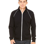 Piped Fleece Cadet Collar Jacket