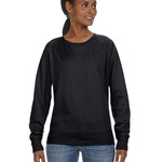 LA T Ladies Lightweight French Terry Slouchy Pullover