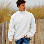 Adult NuBlend&reg; 1/4-Zip Cadet Collar Sweatshirt