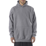 Adult Combed Ring-Spun Blended CVC Fleece Hooded Sweatshirt