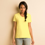 &reg; Heavy Cotton&trade; Ladies' V-Neck T-Shirt