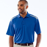 UltraClub&reg; Adult Cool & Dry 2-Tone Mesh Piqué Polo