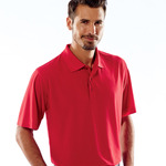 UltraClub&reg; Men's Cool & Dry Box Jacquard Performance Polo