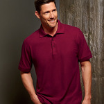 UltraClub Men's Basic Blended Piqué Polo