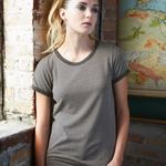 Women's Eco Mock Twist Ideal Ringer Tee