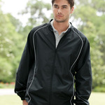 Poly Dobby Full-Zip Jacket