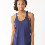 Women's Satin Jersey Shirttail Tank