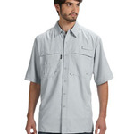 Men's 100% Polyester Short-Sleeve Fishing Shirt