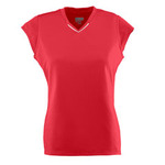 Girls Cap Sleeve V-neck Rally Jersey