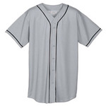 Wicking Mesh Braided Trim Baseball Jersey