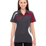 Ladies' Impact Performance Polyester Piqué Colorblock Polo