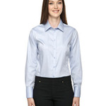 Ladies' Boulevard Wrinkle-Free Two-Ply 80's Cotton Dobby Taped Shirt with Oxford Twill