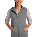 Ladies Hooded Fleece Vest