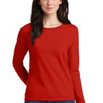 Ladies Heavy Cotton  100% Cotton Long Sleeve T Shirt