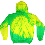 Youth Fluorescent Tie-Dyed Pullover Hoodie