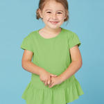 Toddler Ruffle Fine Jersey Tee