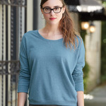 Women's Eco Mock Twist French Terry Sunset Crewneck Pullover